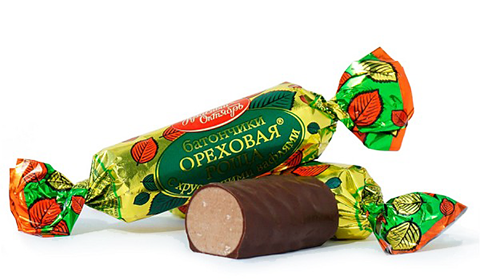 Конфеты Ореховая Роща с хрустящими вафлями батончик, 1000 гр.
