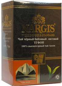NARGIS BLACK LEAF TEA PEKOE 100% HIGHT GRAWN ASSAM TEA 250 гр