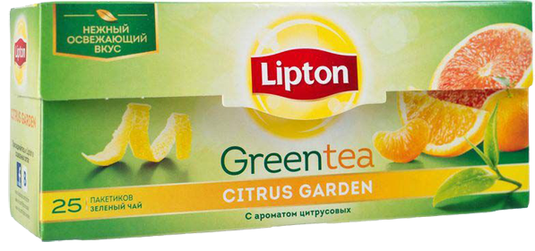 LIPTON CITRUS GARDEN GREEN TEA 25 ПАКЕТИКОВ