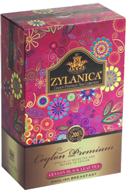 Чай Zylanica Ceylon Premium, English breakfast, чёрный листовой, FBOP, 200 гр