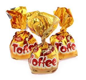 Конфета Toffee ирис покрытый шоколадной глазурью, 1000 гр.