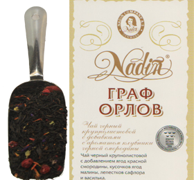 Чай черный крупнолистовой с добавками Граф Орлов, 100 гр.