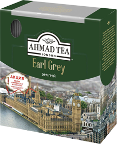 AHMAD TEA EARL GREY TEA 100 пакетиков