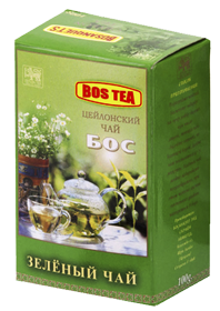 Зеленый чай "ГАН ПАУДЕР" BOS 100гр (картон)