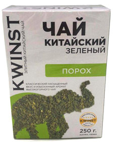 Чай зеленый Kwinst ПОРОХ, 250 гр.