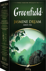 Greenfield Jasmine Dream зеленый ароматизированный листовой чай, 200 г