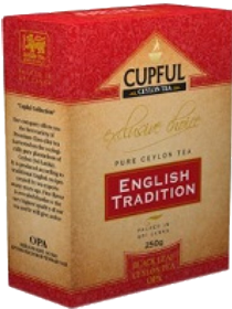 CUPFUL ENGLISH TRADITION BLACK LEAF TEA OPA 250 гр