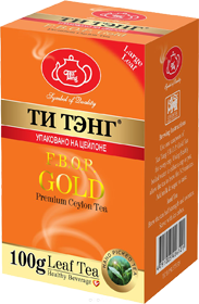 ТИ ТЭНГ F.B.O.P. GOLD PREMIUM CEYLON TEA  LEAF TEA  100 гр