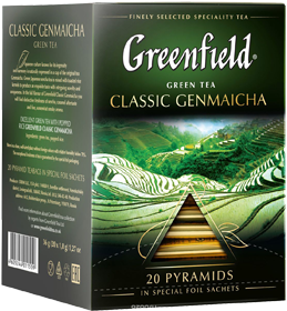 GREENFIELD CLASSIC GENMAICHA 20 пирамидок