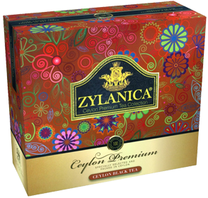 Чай Zylanica Ceylon Premium, чёрный, 100 пакетиков