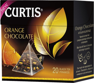 CURTIS  ORANGE CHOCOLATE BLACK TEA 20 пирамидок