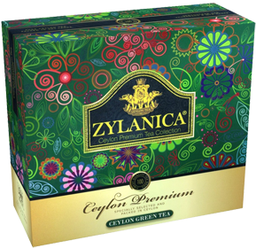 Чай Zylanica Ceylon Premium, зелёный, 100 пакетиков