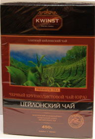 Чай черный KWINST цейлонский крупнолистовой (ОРА), 450гр.