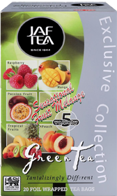 JAF TEA SENSATIONAL FRUIT MELANGE GREEN TEA TANTALIZINGLY DIFFERENT 20 ПАКЕТИКОВ