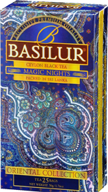 BASILUR CEYLON BLACK TEA MAGIC NIGHTS  25 ПАКЕТИКОВ