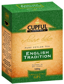 CUPFUL ENGLISH TRADITION GREEN LEAF TEA GP 1 100 гр