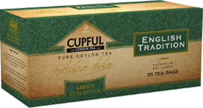 Чай Сupful  зеленый CEYLON 25 пакетиков