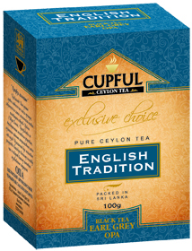 CUPFUL ENGLISH TRADITION BLACK TEA EARL GREY OPA 100 гр