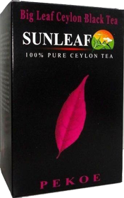 SUNLEAF BIG LEAF CEYLON BLACK TEA 100% PURE CEYLON TEA PEKOE 100 гр