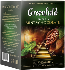 GREENFIELD MINT & CHOCOLATE 20 пирамидок