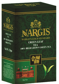 NARGIS GREEN LEAF TEA 100% HIGHT GRAWN GREEN TEA 100 гр