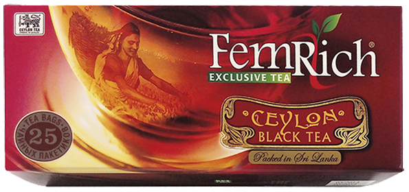 FEMRICH EXCLUSIVE CEYLON BLACK 25 ПАКЕТИКОВ