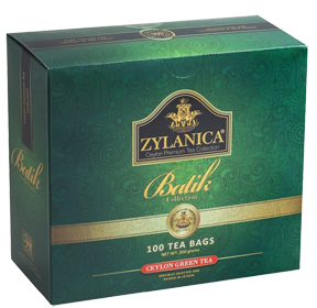 Чай Zylanica Batik Collection, зелёный, 100 пакетиков
