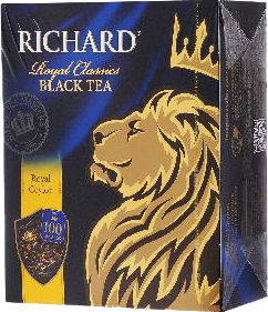 RICHARD ROYAL CLASSICS ROYAL CEYLON BLACK TEA 100 ПАКЕТИКОВ