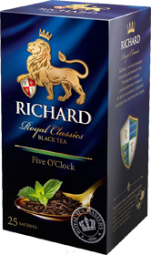 RICHARD ROYAL CLASSICS FIVE O’CLOCK BLACK TEA 25 ПАКЕТИКОВ