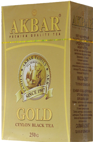 AKBAR GOLD CEYLON BLACK TEA 250 гр